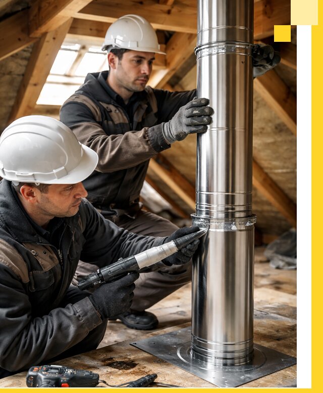 Монтаж дымоходов для каминов в Кандалакше с гарантией качества