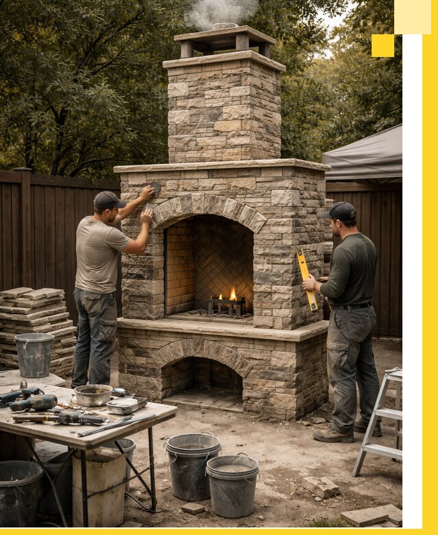 Проектирование и установка уличных каминов в Кандалакше