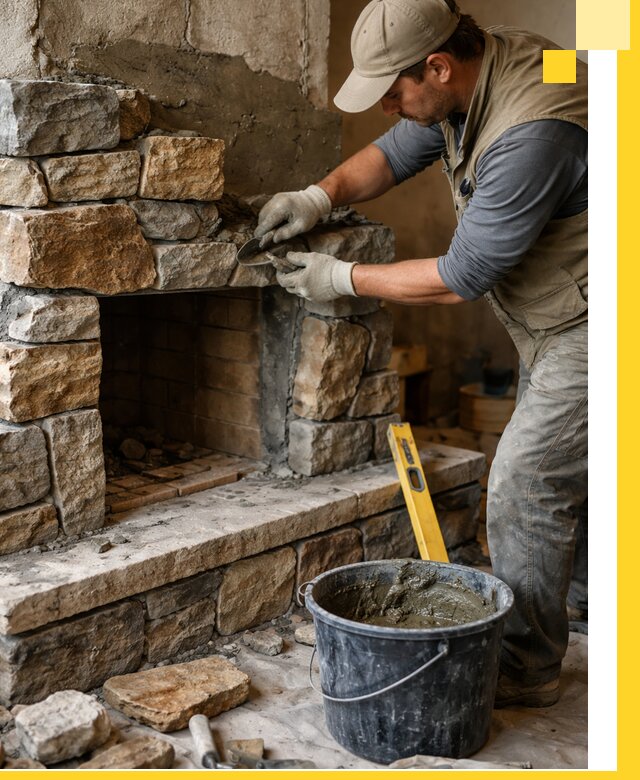 Изготовление и установка каменных каминов под ключ в Кандалакше