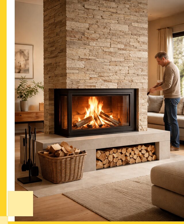 Дровяной камин под ключ в Кандалакше от 202060 р. | ЭриданКнд