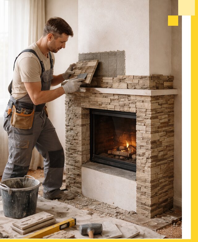 Изготовление и монтаж каминов для дома под ключ в Кандалакше