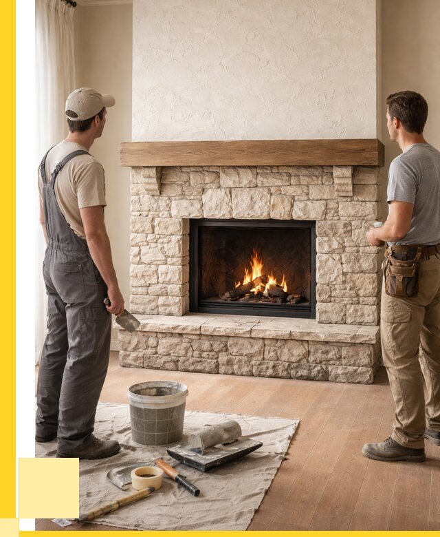 Отделка каминов в Кандалакше от 6567 р. под ключ | ЭриданКнд