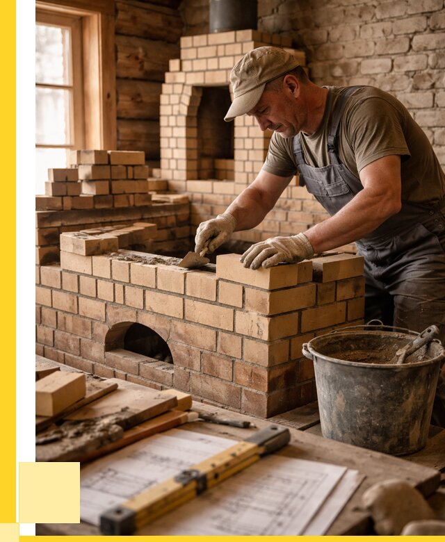 Кладка печей из кирпича в Кандалакше цены от 30309 р. - ЭриданКнд