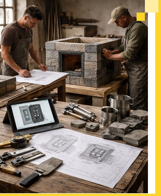 Разработка проектов печей с согласованием и монтажом в Кандалакше