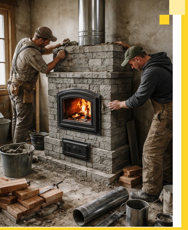 Производство, поставка и монтаж дровяных печей в Кандалакше