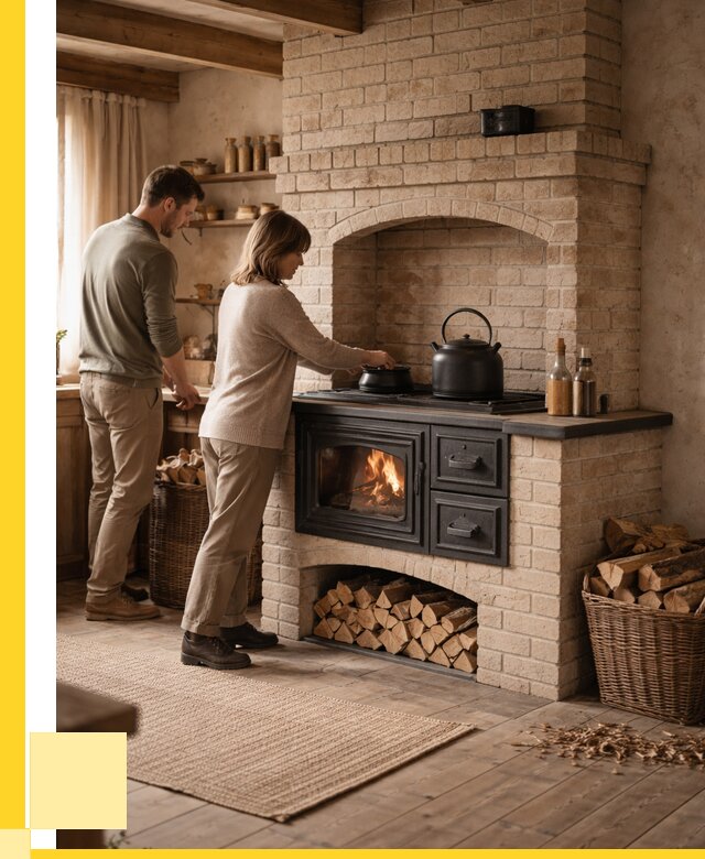 Печи с плитой в Кандалакше от 45464 р. | ЭриданКнд — кирпичная печь