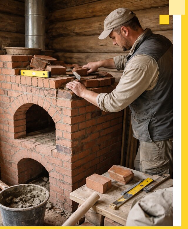 Изготовление и установка русских печей в Кандалакше под ключ