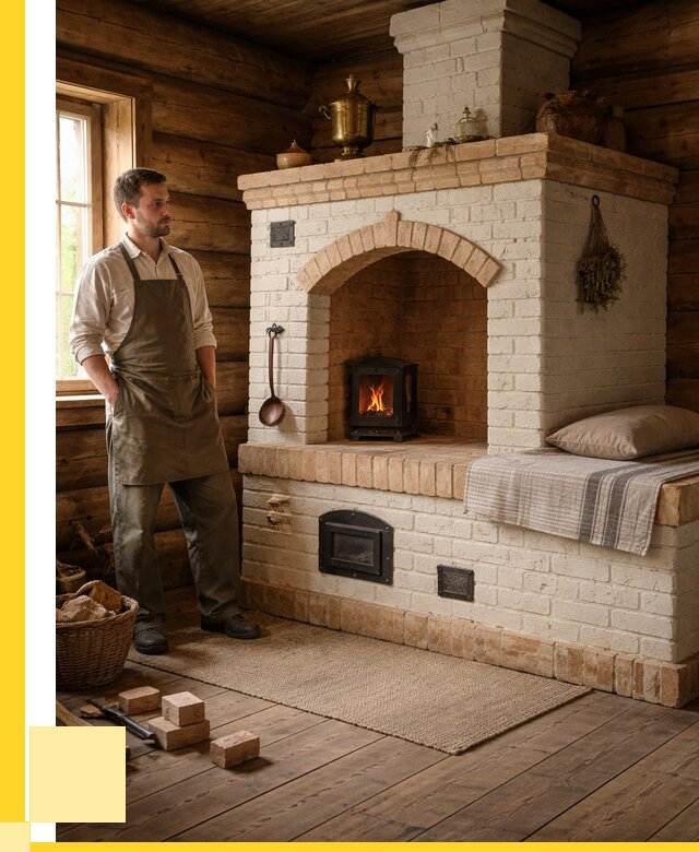 Русские печи с лежанкой под ключ в Кандалакше от 151545 р. ЭриданКнд