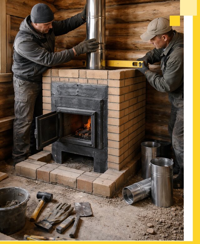 Проектирование, изготовление и установка банных печей в Кандалакше