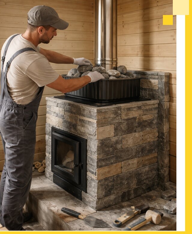 Печи для парной в Кандалакше, производство, монтаж и обслуживание