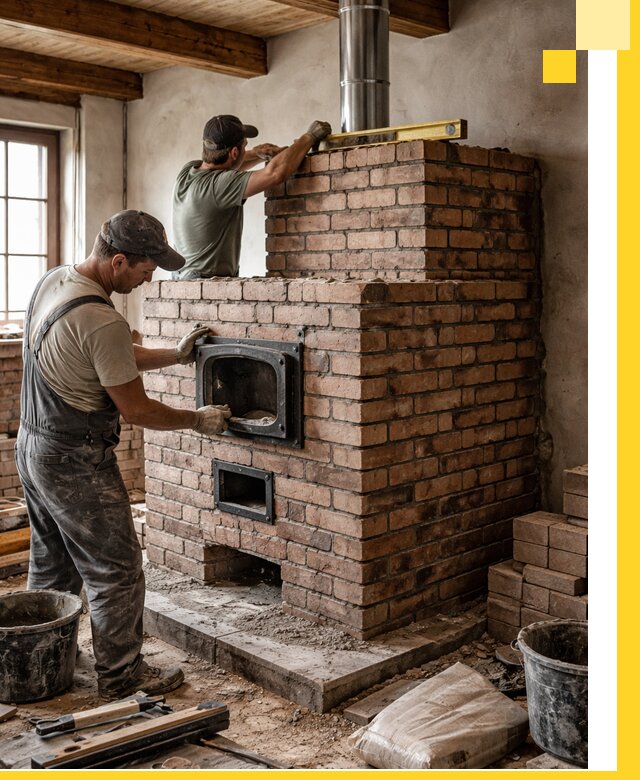 Печи для загородного дома под ключ в Кандалакше — монтаж и сервис