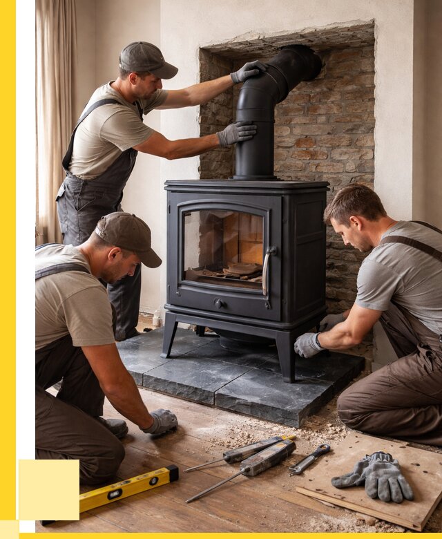 Монтаж печи камина в частном доме в Кандалакше от 25258 р. | ЭриданКнд