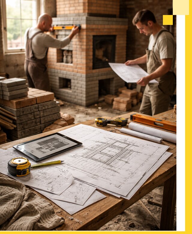 Проекты печей и каминов с индивидуальным дизайном в Кандалакше