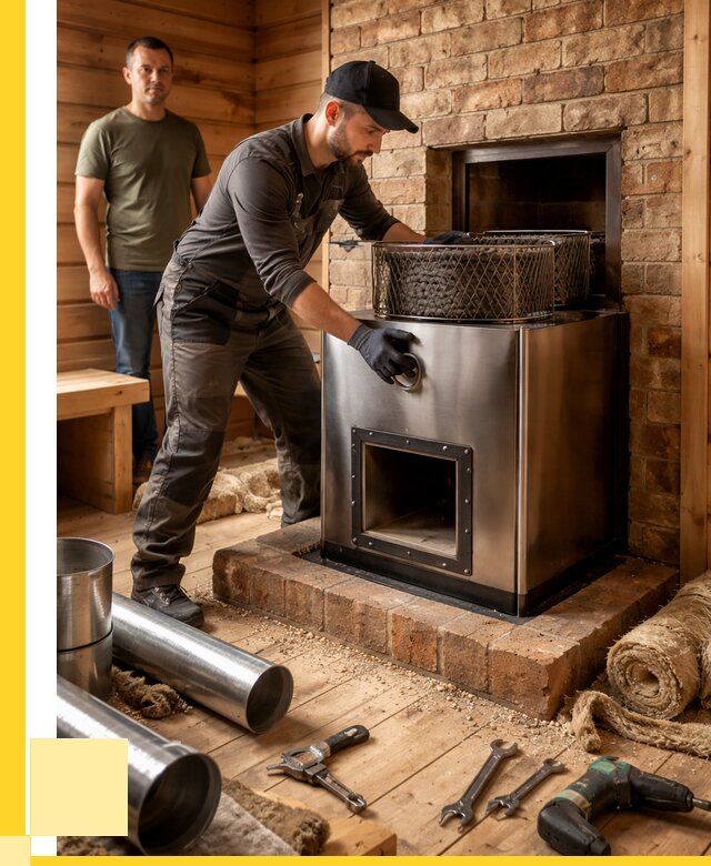 Монтаж банных печей под ключ в Кандалакше от 18185 р., ЭриданКнд