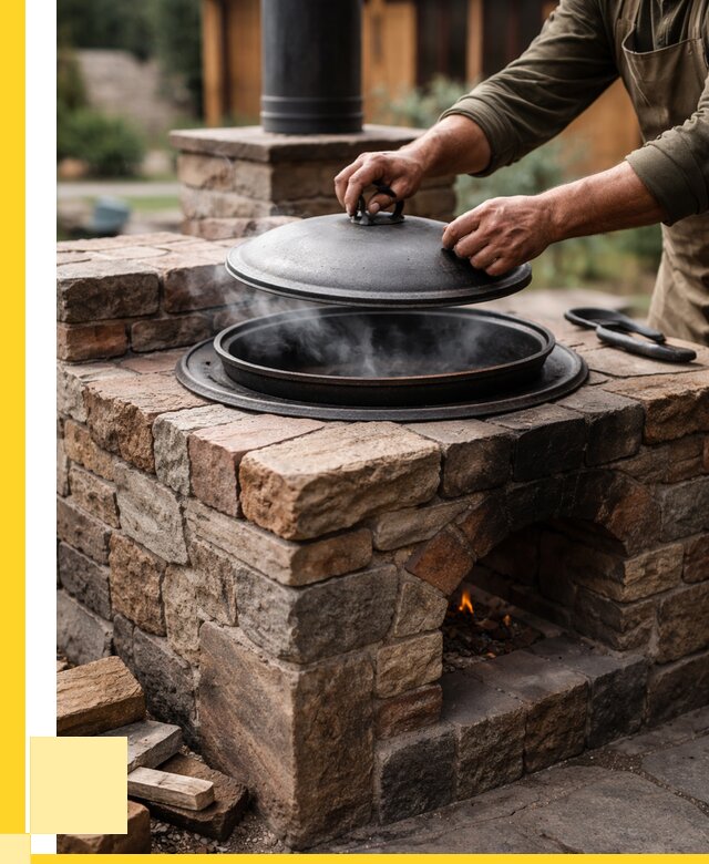 Печи для казана в Кандалакше по цене от 18185 р. | ЭриданКнд