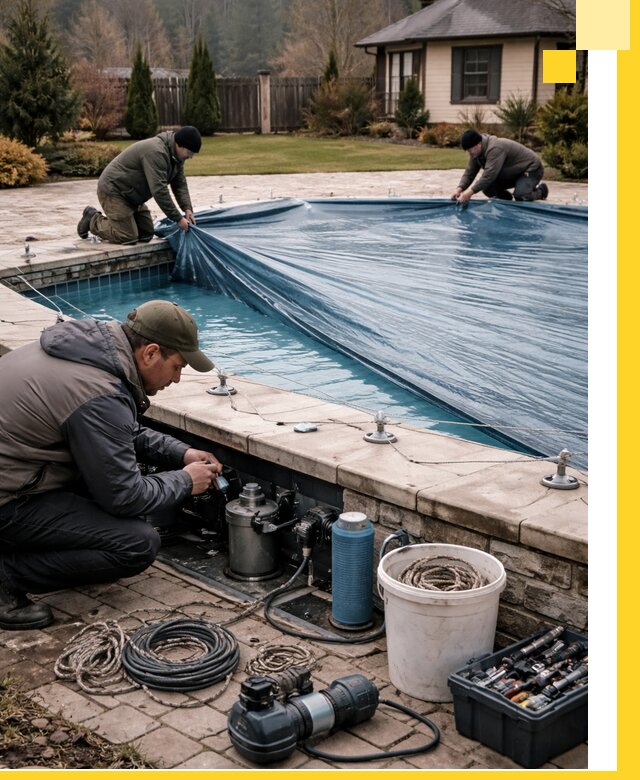 Консервация бассейнов в Кандалакше: подготовка к длительному хранению