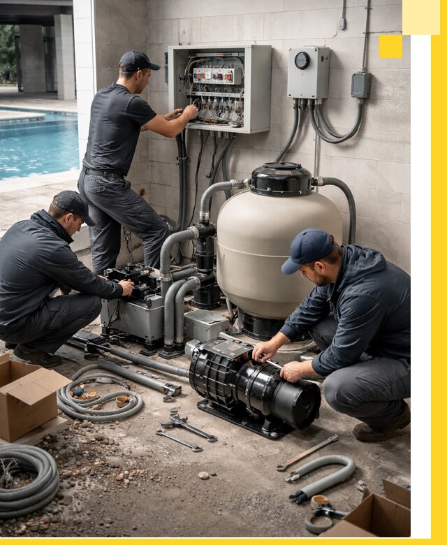 Профессиональный монтаж оборудования для бассейнов в Кандалакше