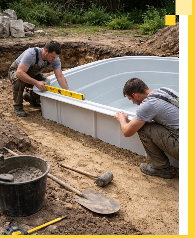 Производство и установка пластиковых бассейнов в Кандалакше под ключ