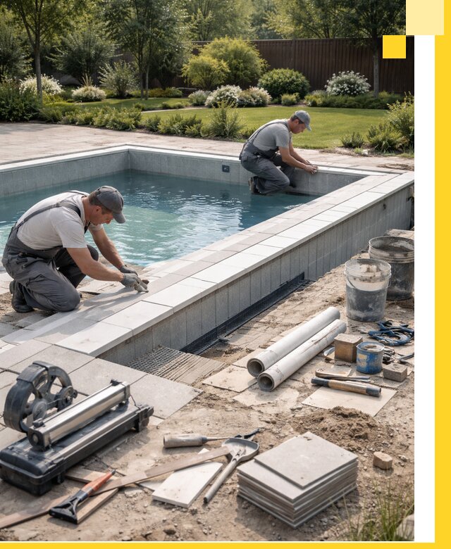 Строительство открытых бассейнов под ключ в Кандалакше профессионально