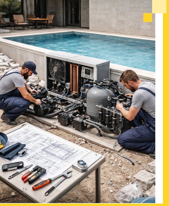 Проектирование и монтаж бассейнов с подогревом в Кандалакше