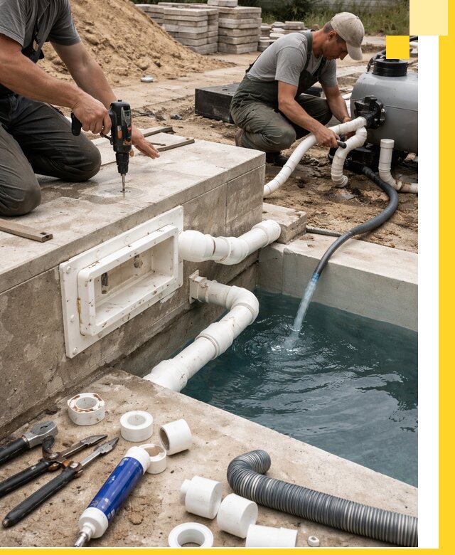 Строительство скиммерных бассейнов под ключ в Кандалакше