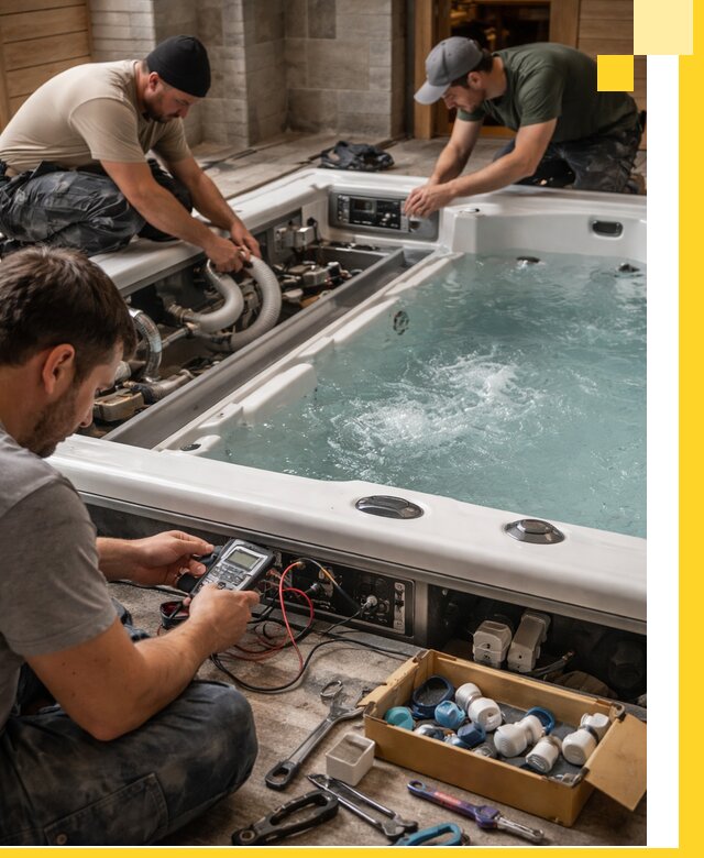 Гидромассажные бассейны под ключ в Кандалакше, дизайн и монтаж