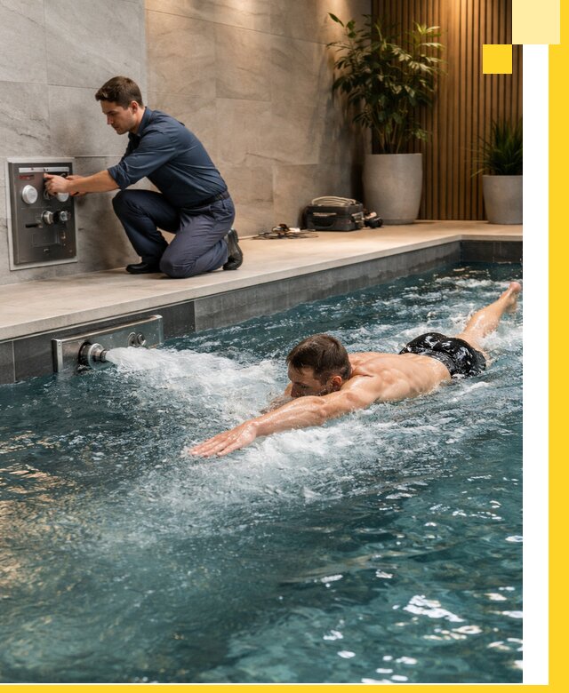 Проектирование и монтаж бассейнов с противотоком в Кандалакше