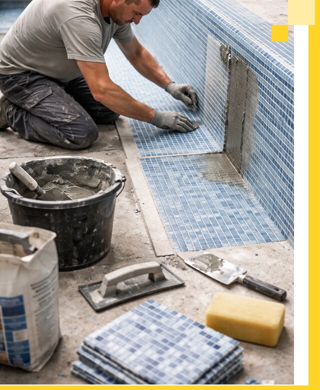 Укладка и ремонт мозаики для бассейнов под ключ в Кандалакше