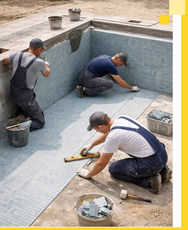 Укладка и установка плитки для бассейнов под ключ в Кандалакше