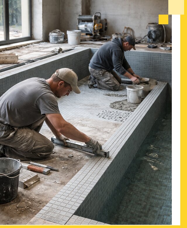 Строительство бассейна в частном доме в Кандалакше под ключ