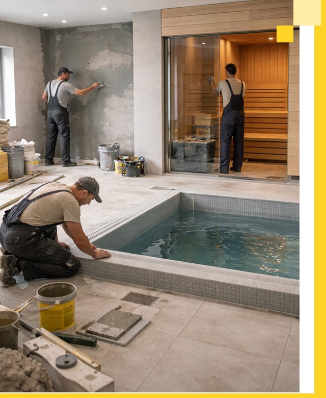 Проектирование и строительство сауны с бассейном в Кандалакше