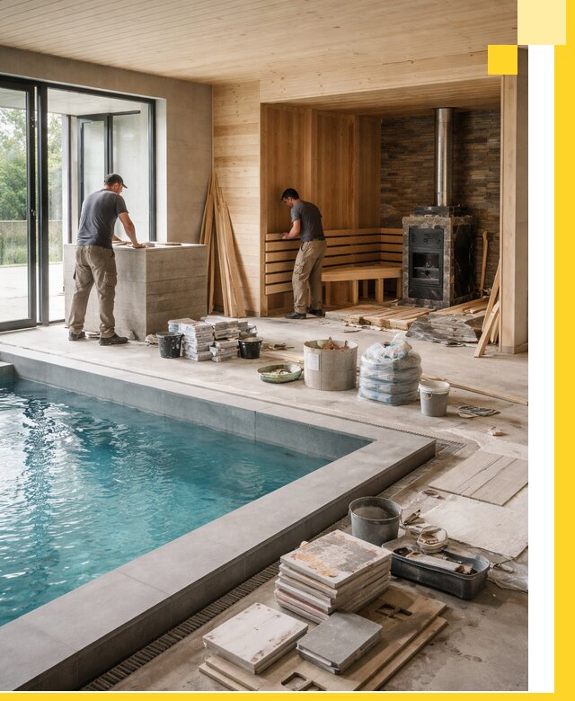 Проектирование и строительство бань с бассейном в Кандалакше