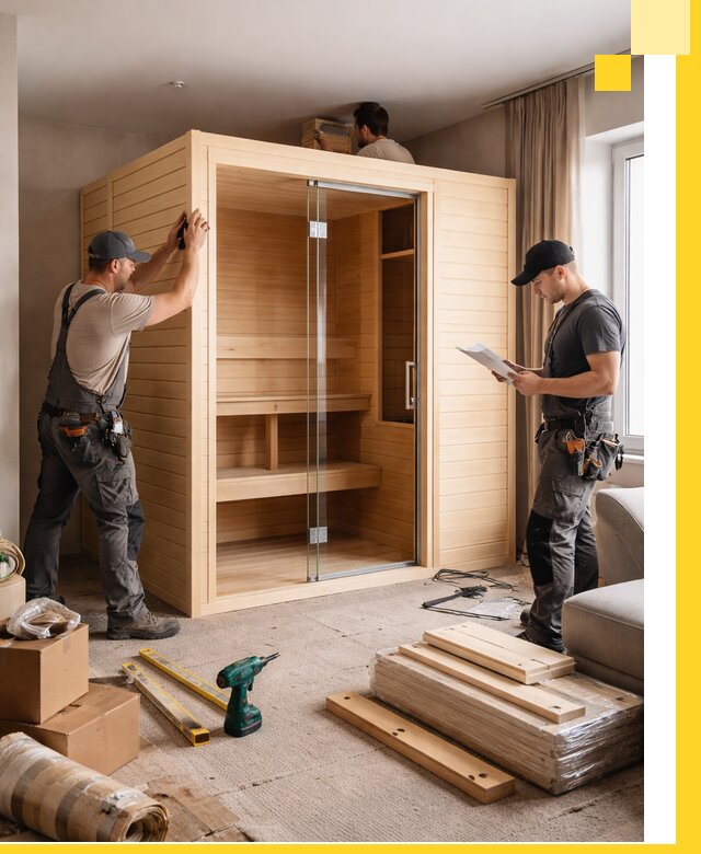 Установка и благоустройство саун в квартире в Кандалакше