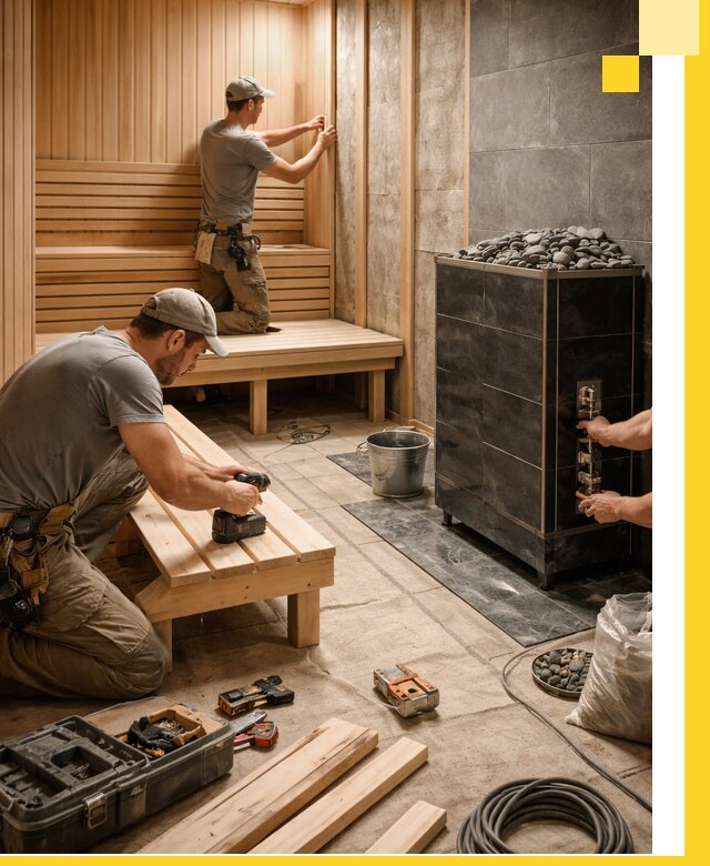 Дизайн и строительство интерьерных саун под ключ в Кандалакше