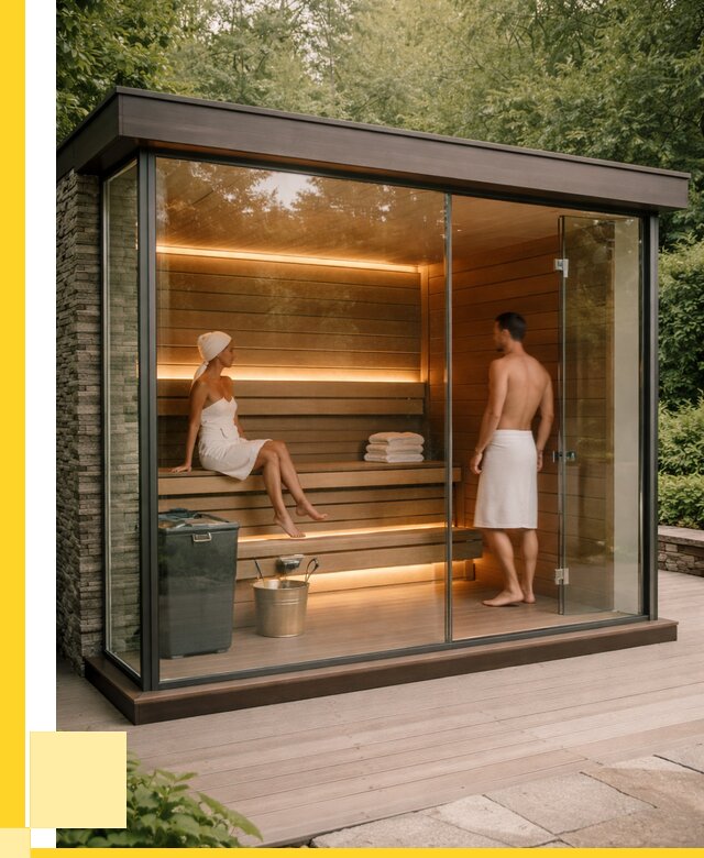 Сауна стеклянная и двери для сауны в Кандалакше от 252575 р. | ЭриданКнд