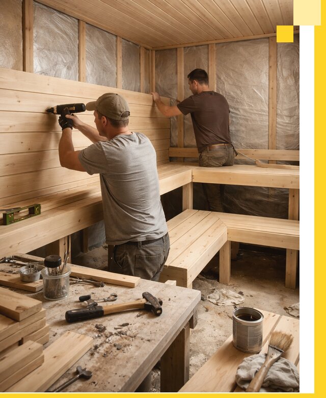 Профессиональная отделка бань и саун под ключ в Кандалакше