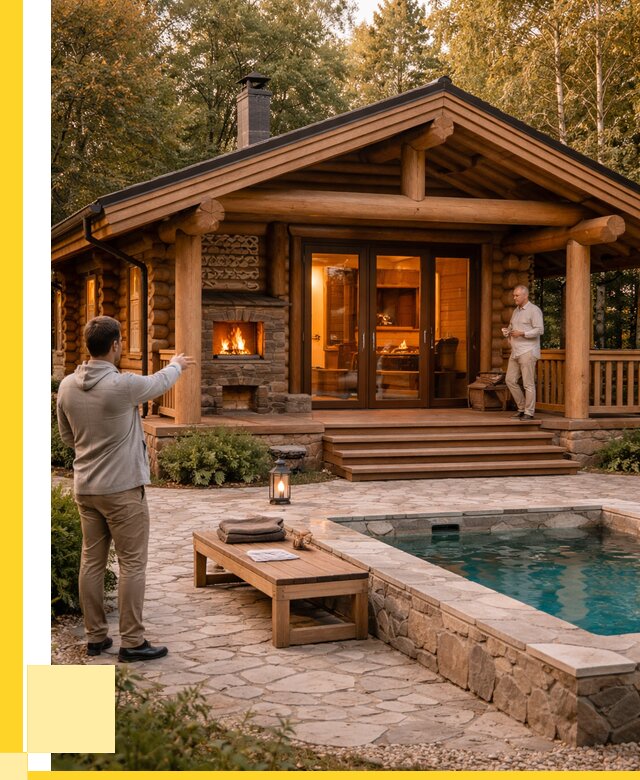 Проекты бань и хамам в Кандалакше от 25258 р. | ЭриданКнд