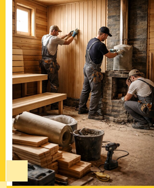 Ремонт бань под ключ в Кандалакше от 45464 р. | ЭриданКнд