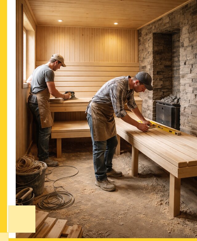 Отделка бани в Кандалакше: внутренняя отделка от 3031 р. | ЭриданКнд