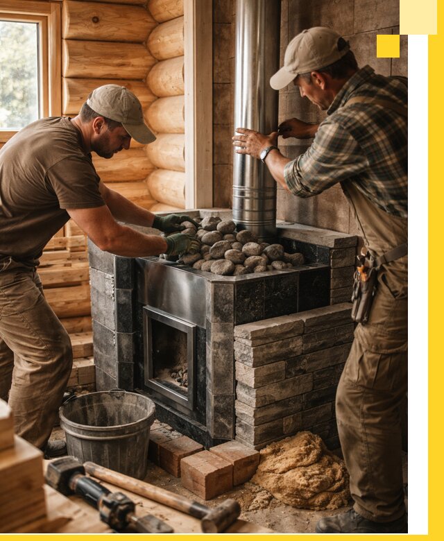 Строительство и отделка русских бань под ключ в Кандалакше