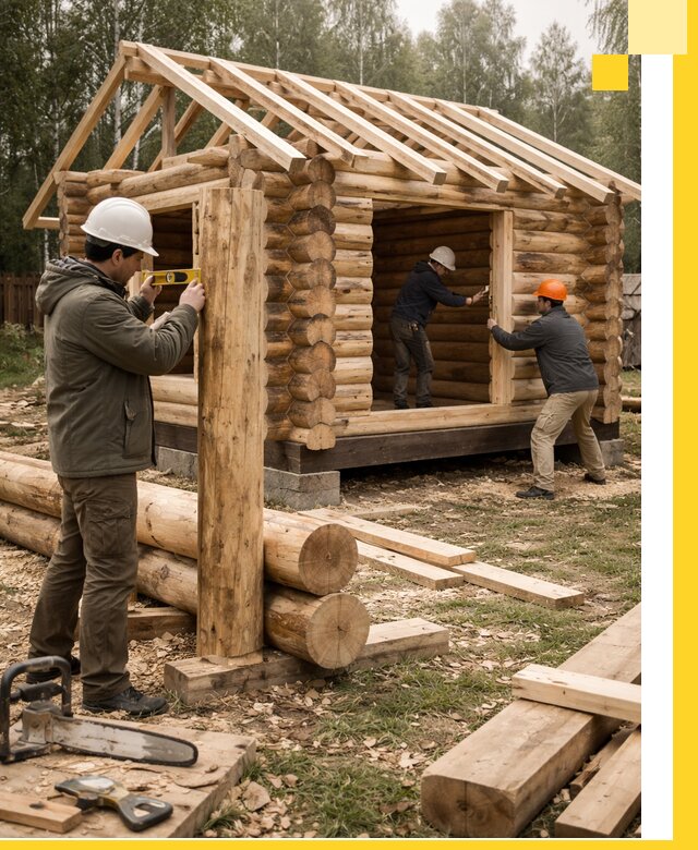 Строительство бань для дачи под ключ в Кандалакше с доставкой и монтажом