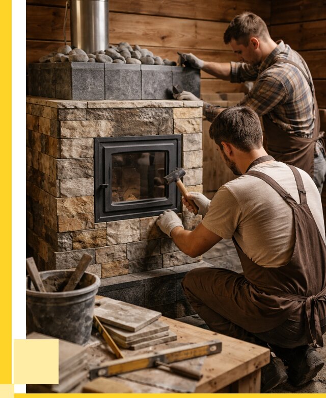 Облицовка банной печи в Кандалакше от 15155 р. | ЭриданКнд