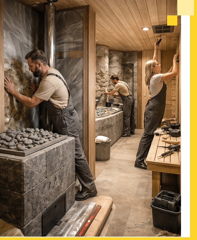 Строительство бань и SPA процедур в Кандалакше под ключ и отделкой