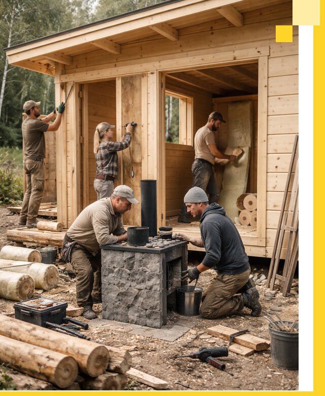 Купить баню под ключ в Кандалакше строительство монтаж отделка