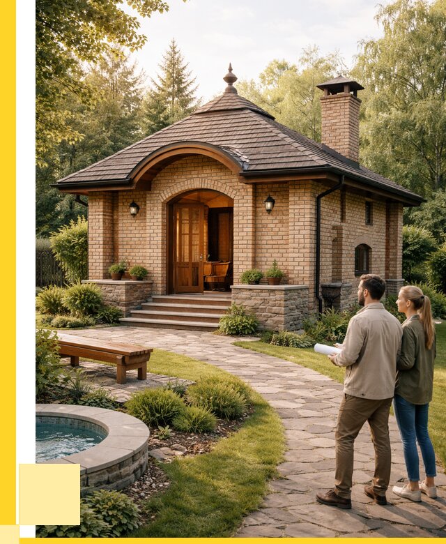 Проект кирпичной бани в Кандалакше от 30309 р. | ЭриданКнд