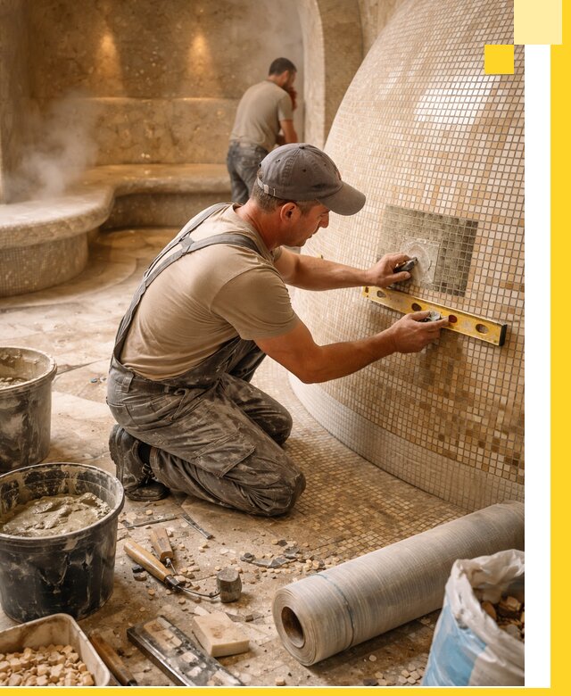 Хамам под ключ в Кандалакше: проектирование, строительство, отделка