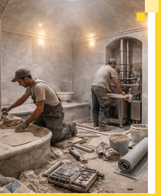 Строительство турецких бань хаммам под ключ в Кандалакше