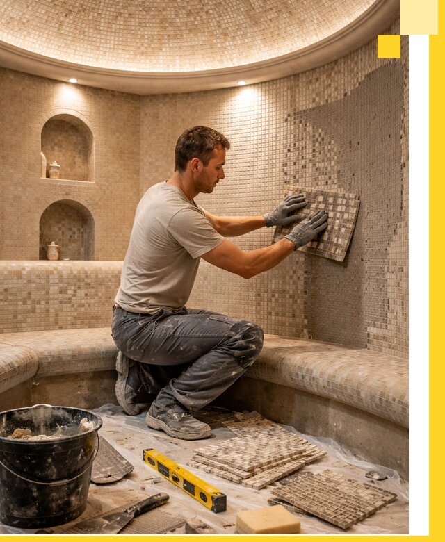 Устройство и монтаж домашнего хамама под ключ в Кандалакше