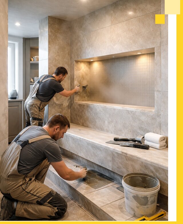 Профессиональное строительство хамама в квартире в Кандалакше