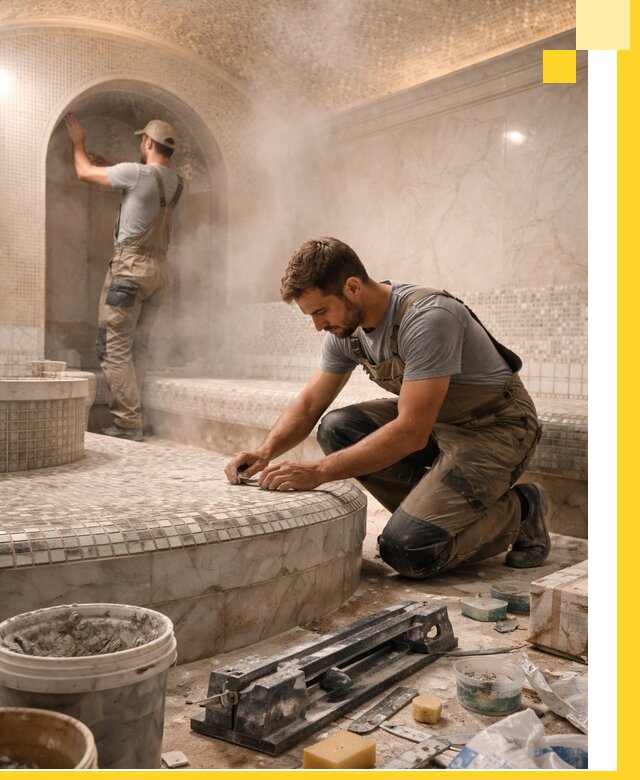 Профессиональный дизайн хамама и SPA под ключ в Кандалакше